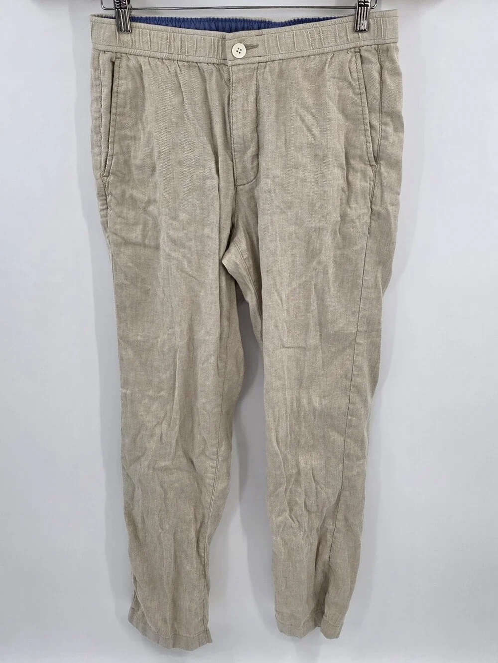 Tommy Bahama Tan Linen Blend Beach Coast Pants Medium 30